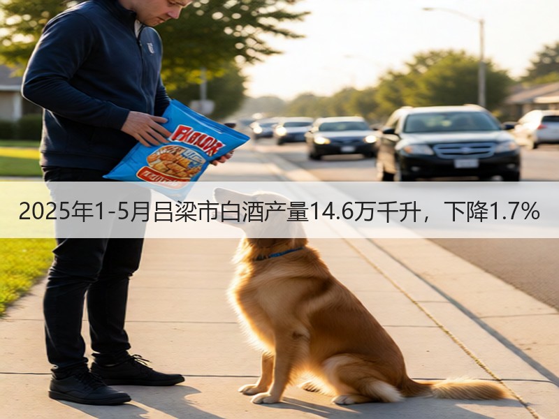 2025年1-5月吕梁市白酒产量14.6