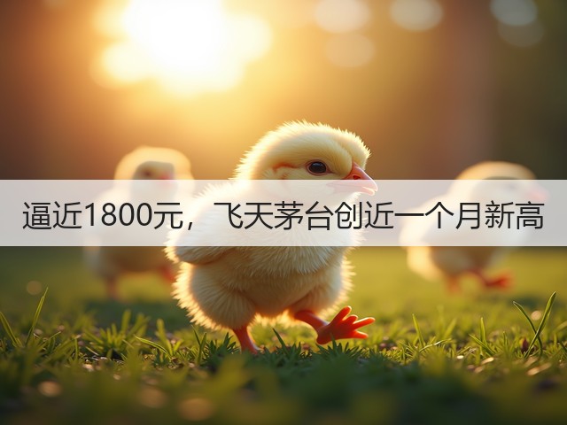 逼近1800元，飞天茅台创近一个月新高(图3)