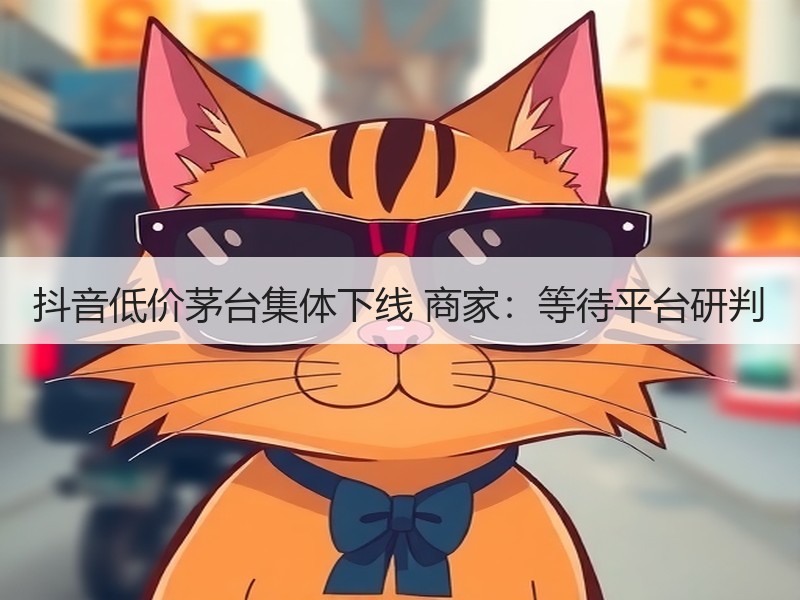抖音低价茅台集体下线 商家：等待平台研判