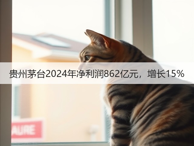 贵州茅台2024年净利润862亿元，增长15%(图1)