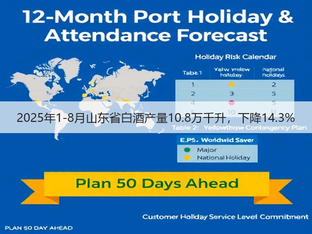 2025年1-8月山东省白酒产量10.8万千升，下降14.3%(图2)