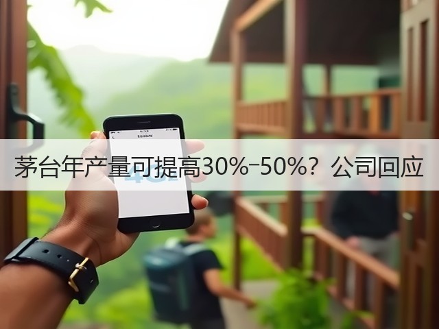 茅台年产量可提高30%―50%？公司回应(图4)