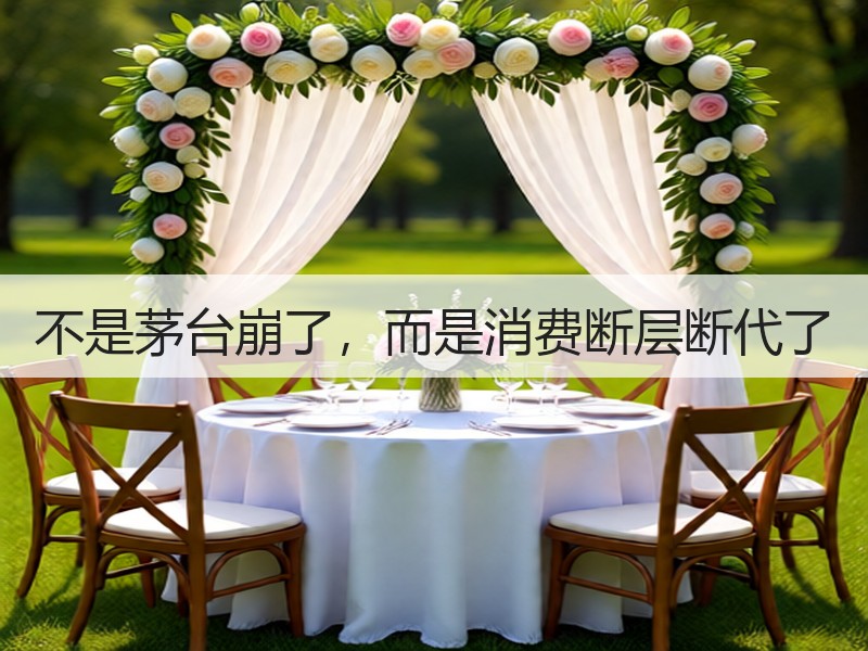 不是茅台崩了，而是消费断层断代了