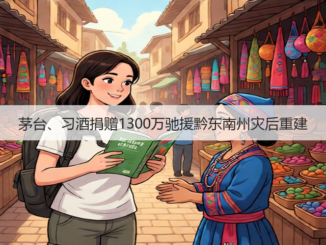 茅台、习酒捐赠1300万驰援黔东南州灾后重建(图1)