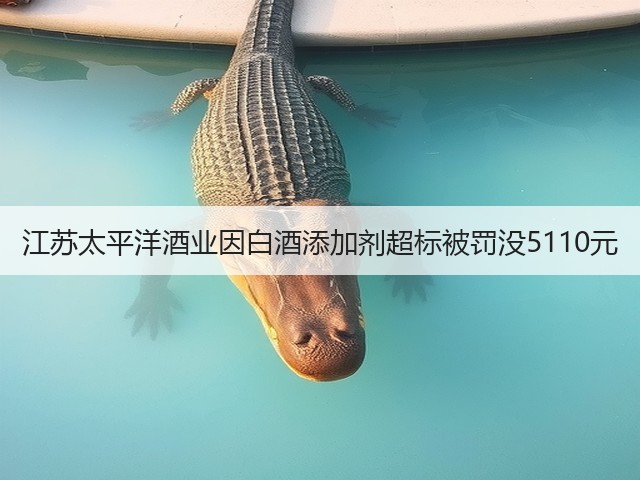 江苏太平洋酒业因白酒添加剂超标被罚没5110元(图5)