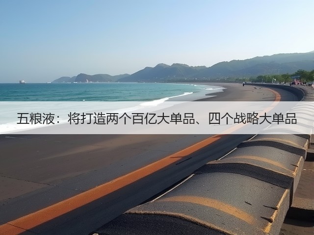 五粮液：将打造两个百亿大单品、四个战略大单品(图5)