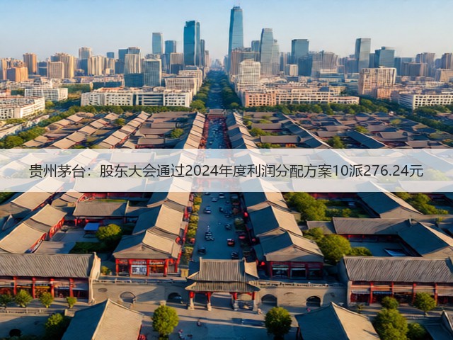 贵州茅台：股东大会通过2024年度利润分配方案10派276.24元(图5)