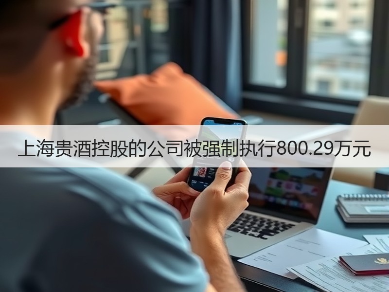 上海贵酒控股的公司被强制执行800.29