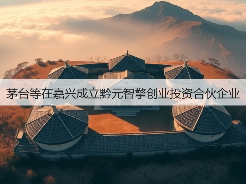 茅台等在嘉兴成立黔元智擎创业投资合伙企业