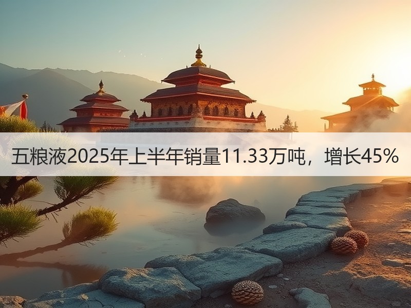 五粮液2025年上半年销量11.33万吨