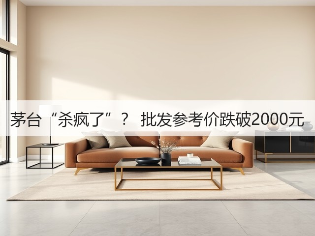 茅台“杀疯了”？ 批发参考价跌破2000元(图2)