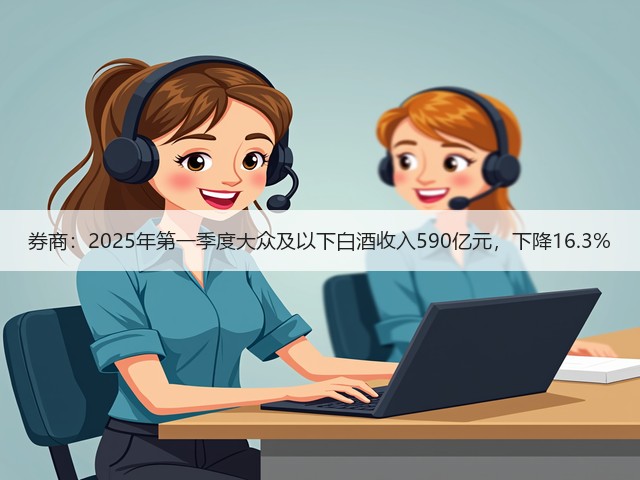 券商：2025年第一季度大众及以下白酒收入590亿元，下降16.3%(图2)