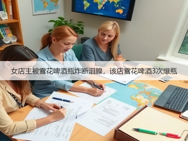 女店主被雪花啤酒瓶炸断泪腺，该店雪花啤酒3次爆瓶(图2)
