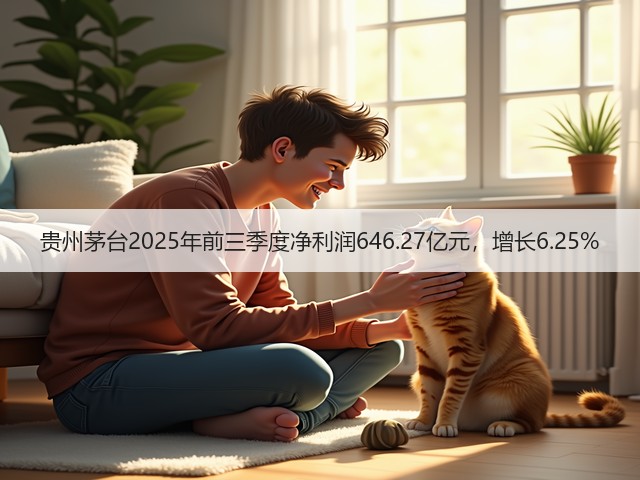 贵州茅台2025年前三季度净利润646.27亿元，增长6.25%(图4)