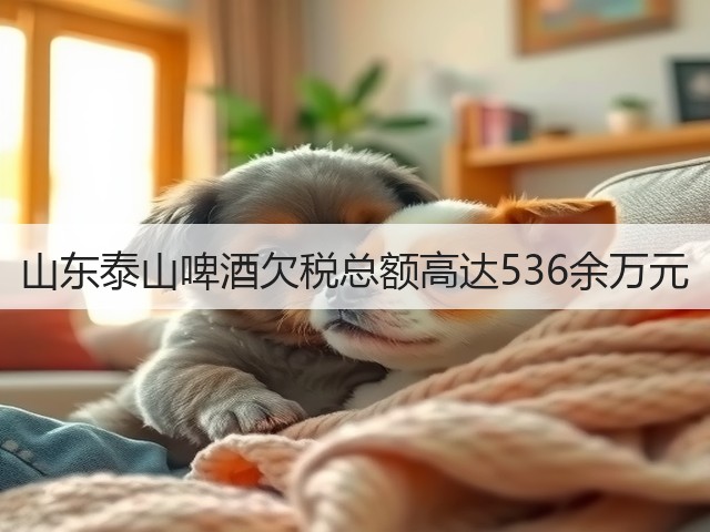山东泰山啤酒欠税总额高达536余万元(图5)