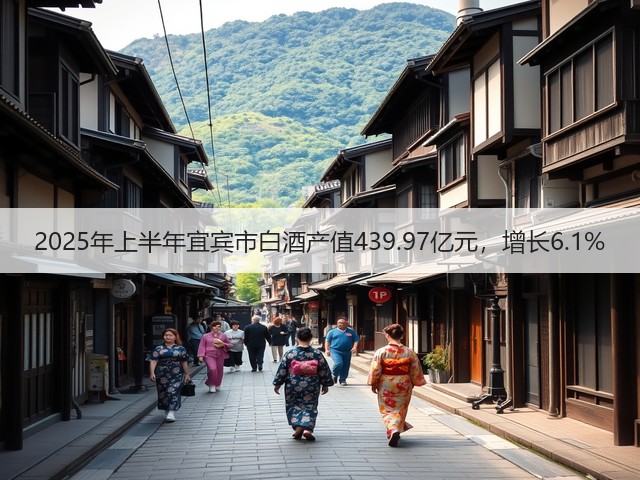2025年上半年宜宾市白酒产值439.97亿元，增长6.1%(图2)