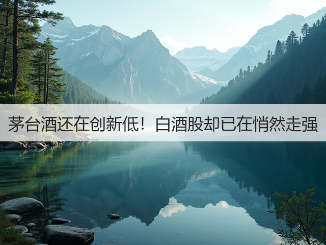 茅台酒还在创新低！白酒股却已在悄然走强(图3)