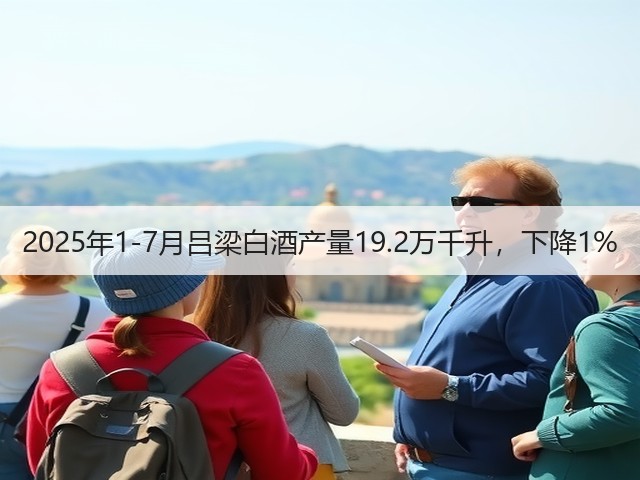 2025年1-7月吕梁白酒产量19.2万千升，下降1%(图5)