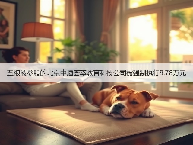 五粮液参股的北京中酒荟萃教育科技公司被强制执行9.78万元(图5)