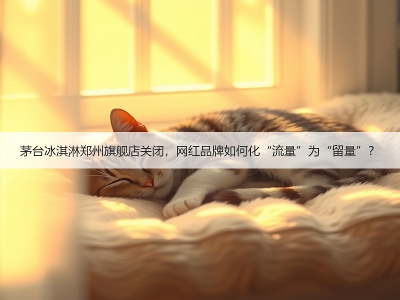 茅台冰淇淋郑州旗舰店关闭，网红品牌如何化