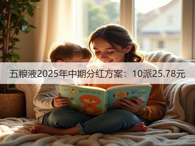 五粮液2025年中期分红方案：10派25.78元(图1)