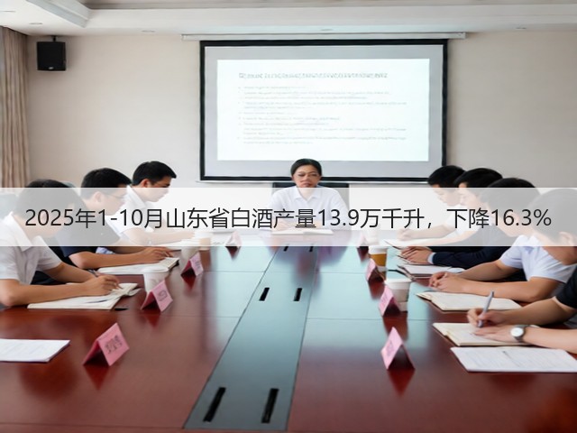 2025年1-10月山东省白酒产量13.9万千升，下降16.3%(图4)