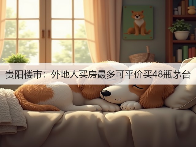 贵阳楼市：外地人买房最多可平价买48瓶茅台(图4)