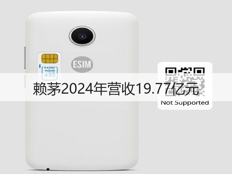 赖茅2024年营收19.77亿元
