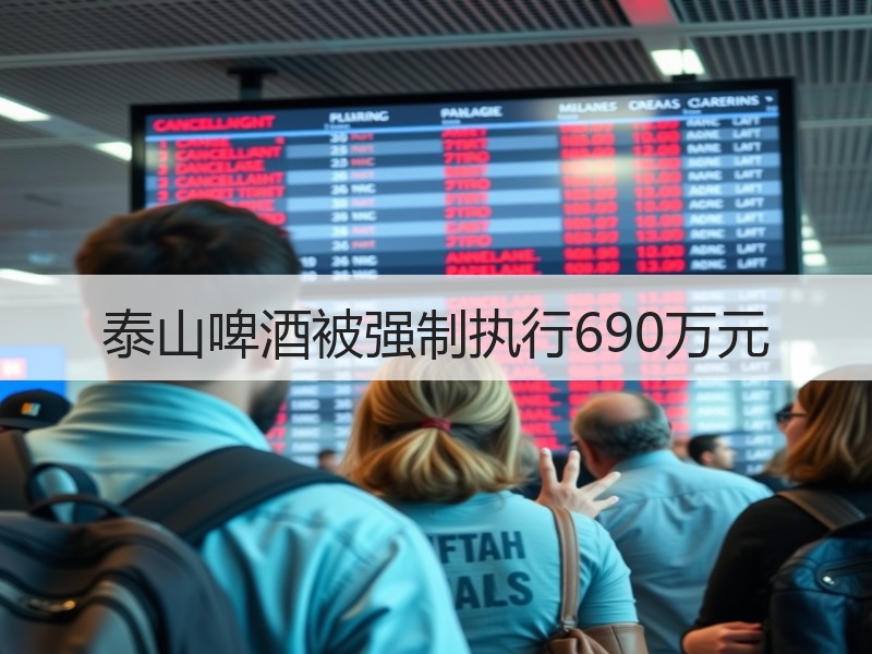 泰山啤酒被强制执行690万元