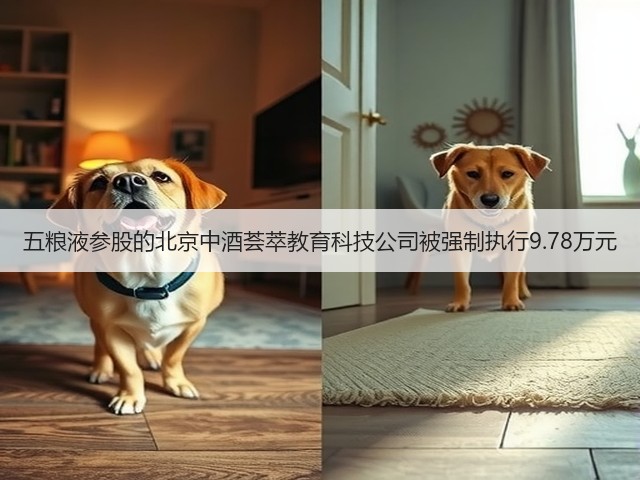 五粮液参股的北京中酒荟萃教育科技公司被强制执行9.78万元(图1)