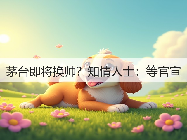 茅台即将换帅？知情人士：等官宣(图4)