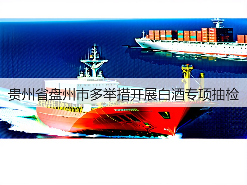 贵州省盘州市多举措开展白酒专项抽检