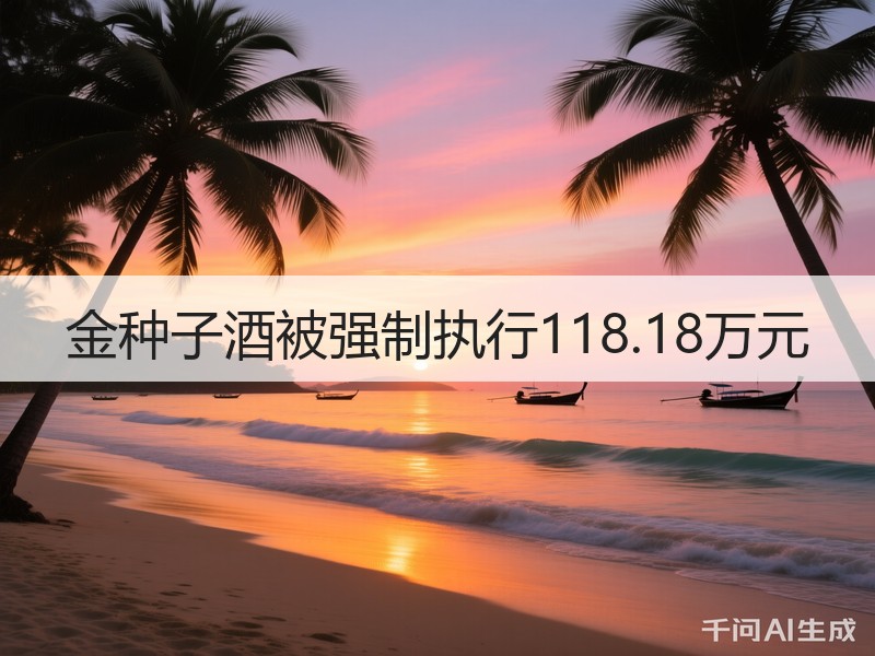 金种子酒被强制执行118.18万元