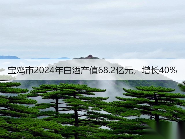 宝鸡市2024年白酒产值68.2亿元，增长40%(图5)