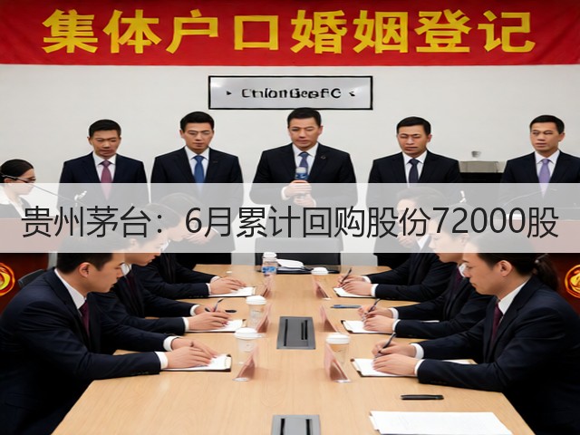 贵州茅台：6月累计回购股份72000股(图4)