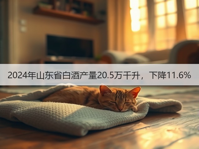 2024年山东省白酒产量20.5万千升，下降11.6%(图2)