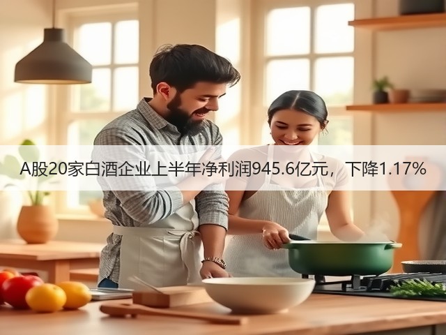A股20家白酒企业上半年净利润945.6亿元，下降1.17%(图1)