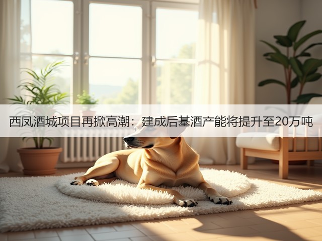 西凤酒城项目再掀高潮：建成后基酒产能将提升至20万吨(图1)