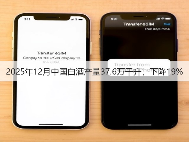 2025年12月中国白酒产量37.6万千升，下降19%(图4)