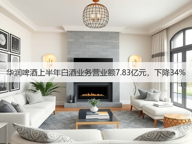 华润啤酒上半年白酒业务营业额7.83亿元，下降34%(图1)