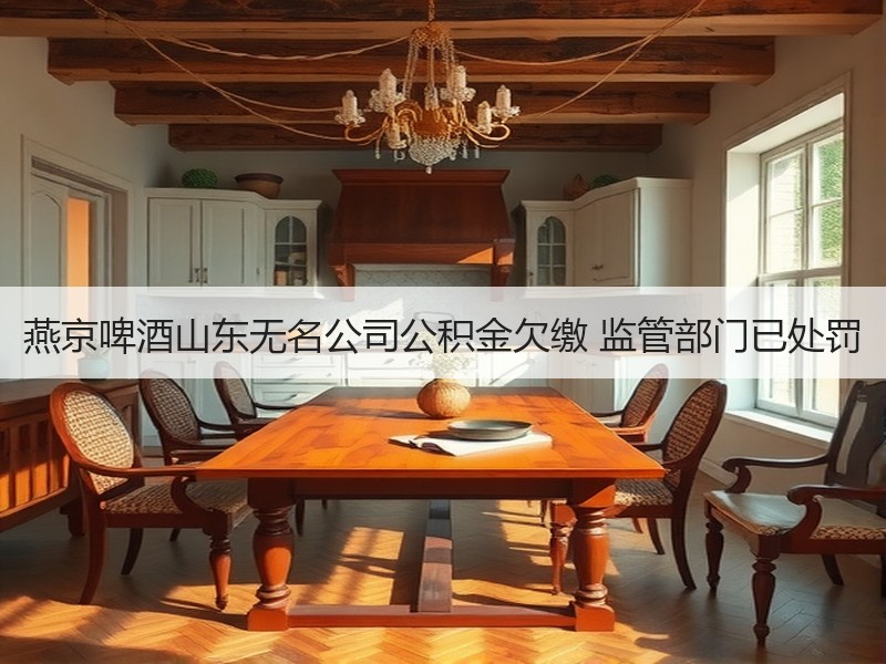燕京啤酒山东无名公司公积金欠缴 监管部门