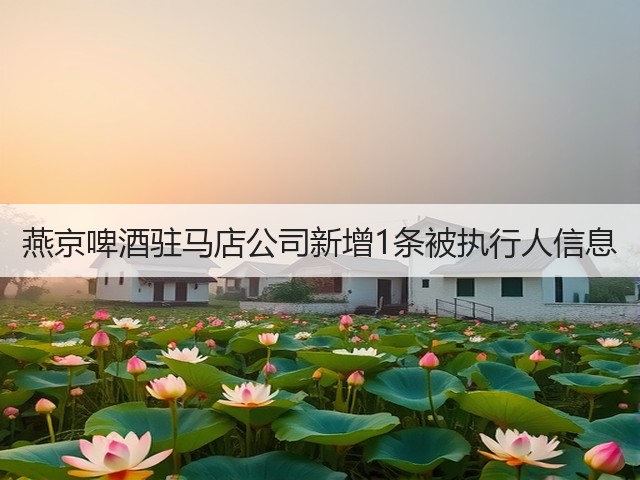 燕京啤酒驻马店公司新增1条被执行人信息(图2)