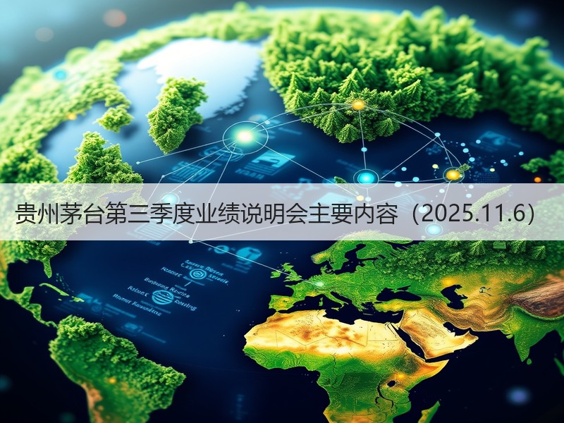 贵州茅台第三季度业绩说明会主要内容（20