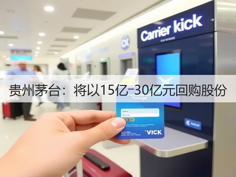 贵州茅台：将以15亿―30亿元回购股份
