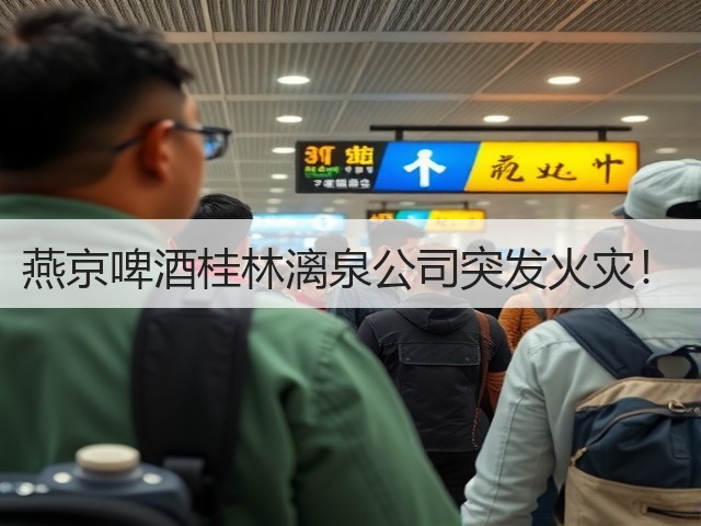 燕京啤酒桂林漓泉公司突发火灾！(图1)