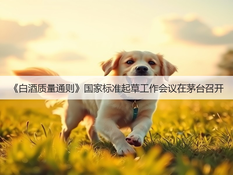 《白酒质量通则》国家标准起草工作会议在茅