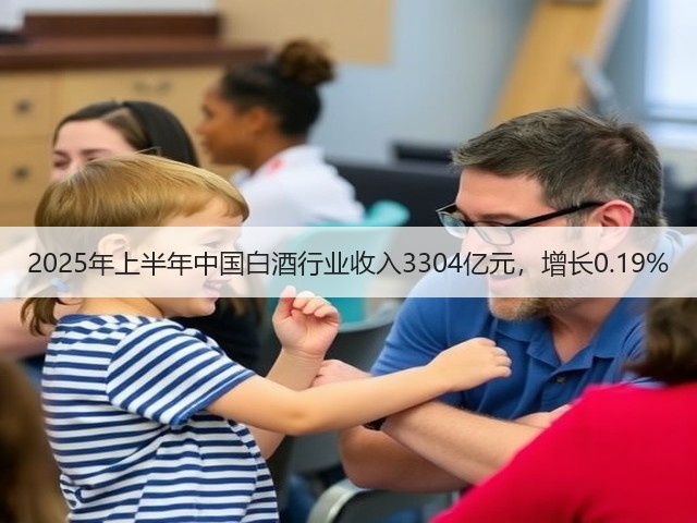 2025年上半年中国白酒行业收入3304亿元，增长0.19%(图5)