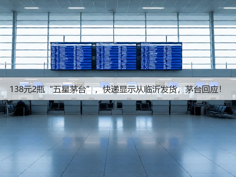 138元2瓶“五星茅台”，快递显示从临沂