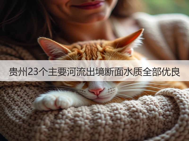 贵州23个主要河流出境断面水质全部优良