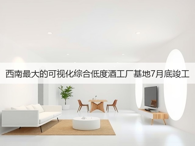 西南最大的可视化综合低度酒工厂基地7月底竣工(图4)
